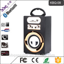 Hot-selling KBQ-08 10W 1200mAh Mini altavoz recargable Bluetooth Altavoz portátil de karaoke con FM
